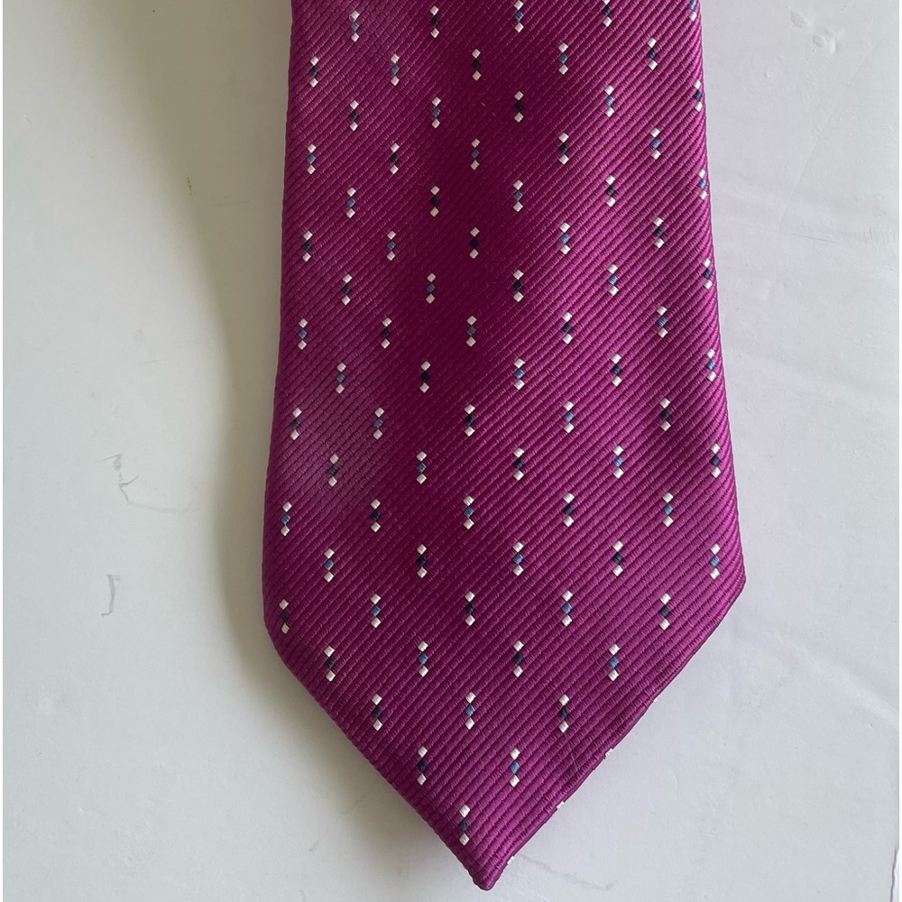 Joseph& Lyman Magenta Heavy Weight Silk Tie USA